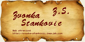 Zvonka Stanković vizit kartica